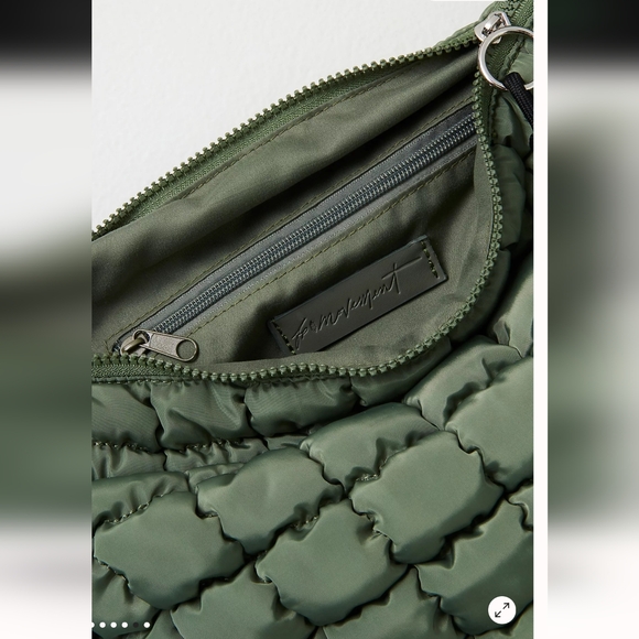 Free People Quilted Carryall in Washed Sage NWT - Picture 5 of 8